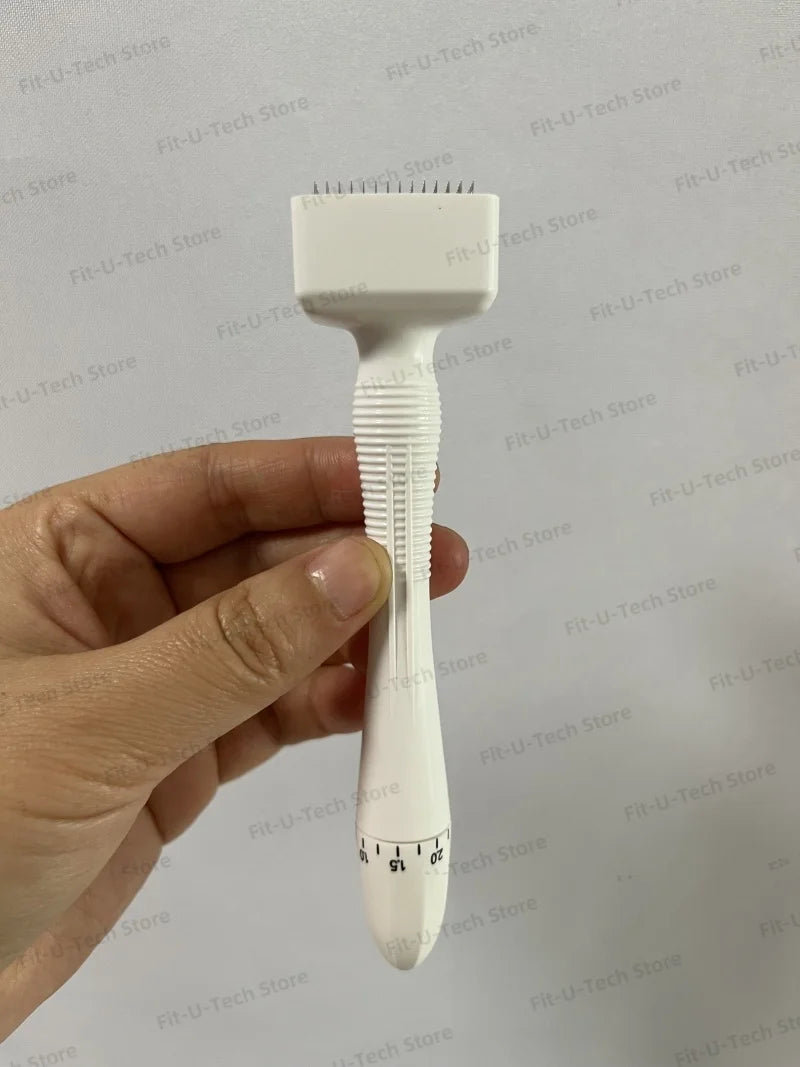 Derma stamp microneedle microneedling 140 pins skin care beard growth scalp hair