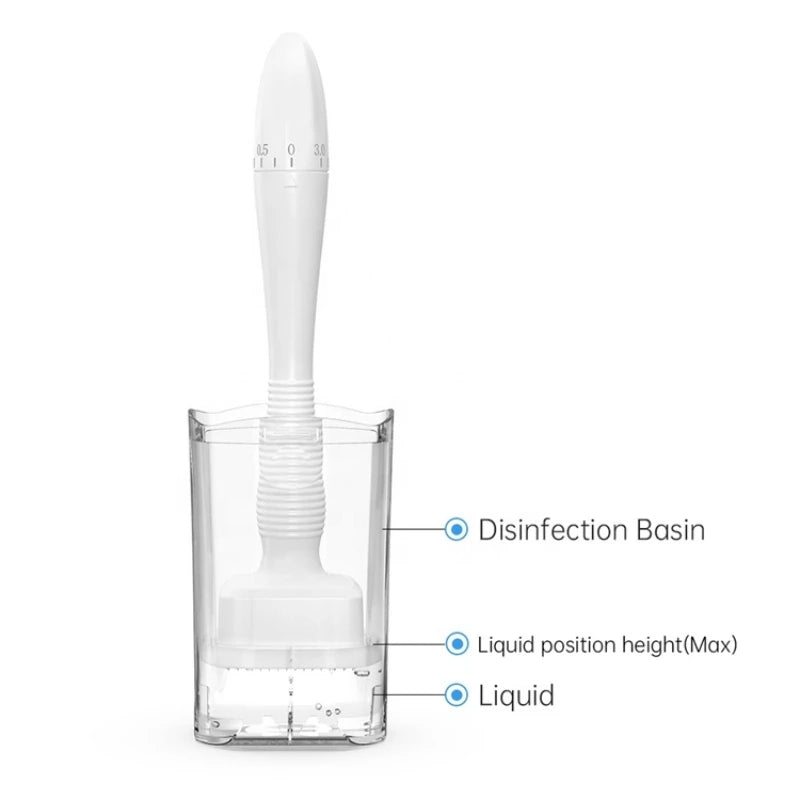 Derma stamp microneedle microneedling 140 pins skin care beard growth scalp hair