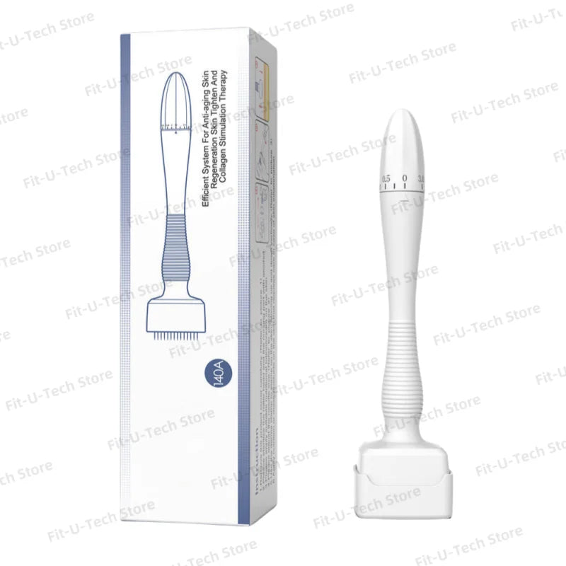 Derma stamp microneedle microneedling 140 pins skin care beard growth scalp hair